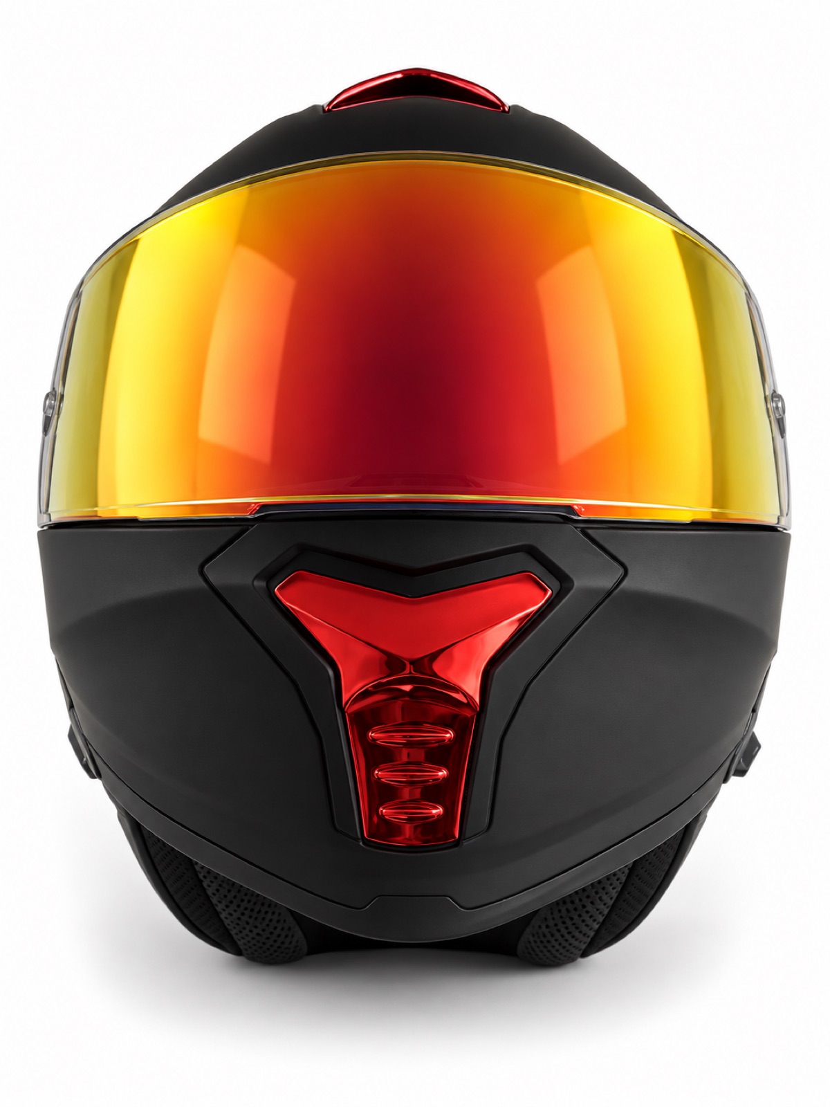 Casco modular XVEX NP-900 acabado negro / rojo